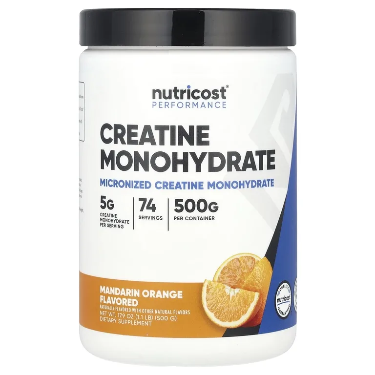 Nutricost, Performance, моногидрат креатина, мандаринский апельсин, 500 г (1,1 фунта)