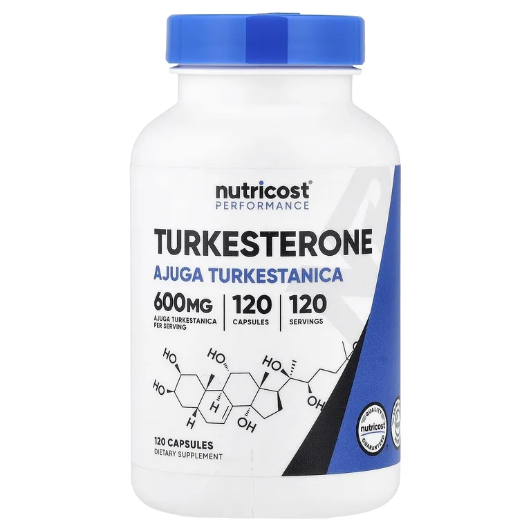Nutricost, Performance, туркестерон, 600 мг, 120 капсул