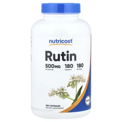 Nutricost, Рутин, 500 мг, 180 капсул