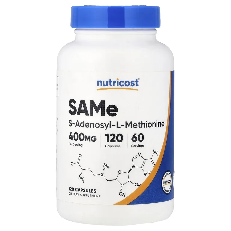 Nutricost, SAMe, 120 капсул (200 мг в 1 капсуле)