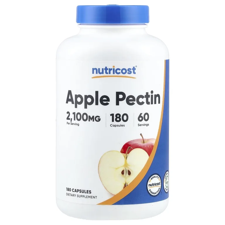 Nutricost, яблочный пектин, 180 капсул (700 мг в 1 капсуле)