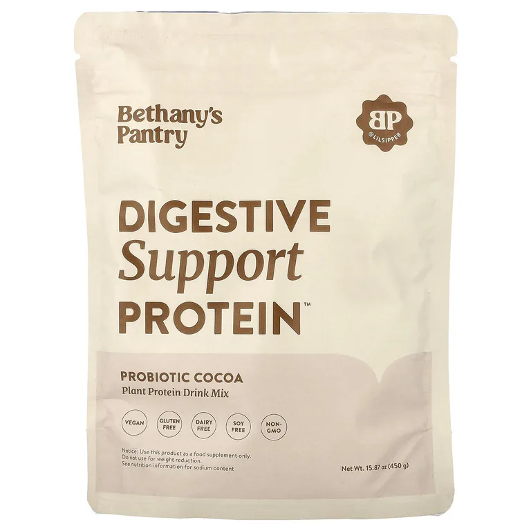 Nuzest, Bethany's Pantry, Digestive Support Protein ™, пробиотик какао, 450 г (15,87 унции)