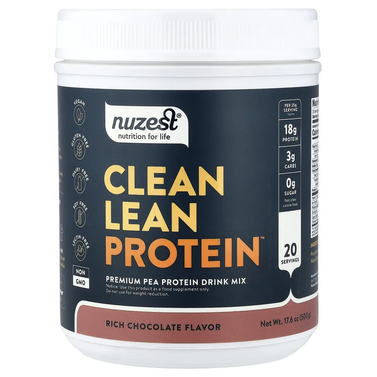 Nuzest, чистый нежирный белок™ с богатым шоколадом, 500 г (17,6 унции)