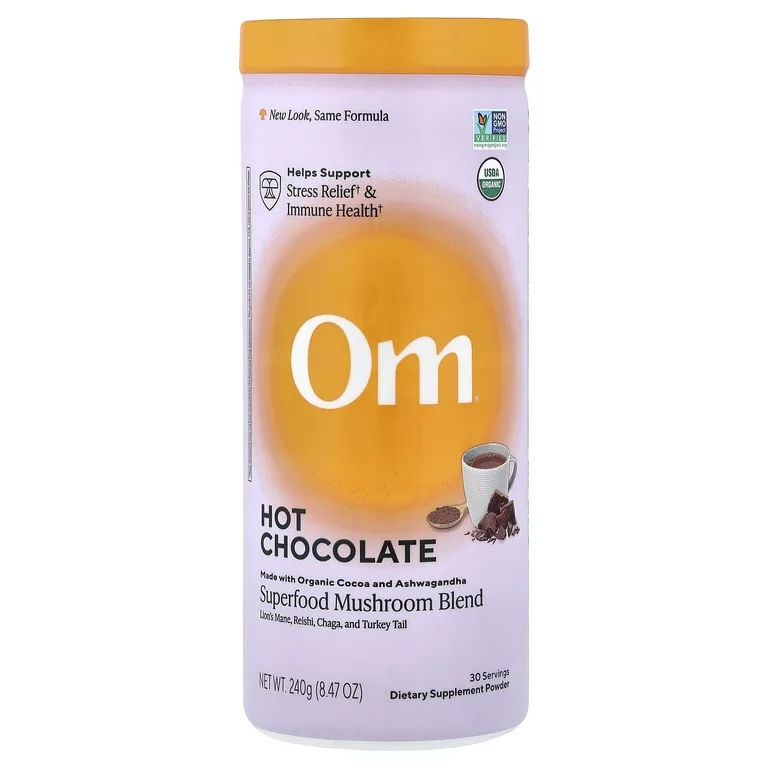 Om Mushrooms, Смесь грибов Superfood, горячий шоколад, 240 г (8,47 унции)