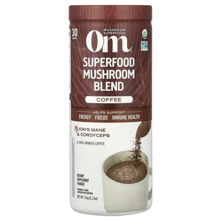 Om Mushrooms, смесь суперфудов и грибов, кофе, 174 г (6,13 унции)