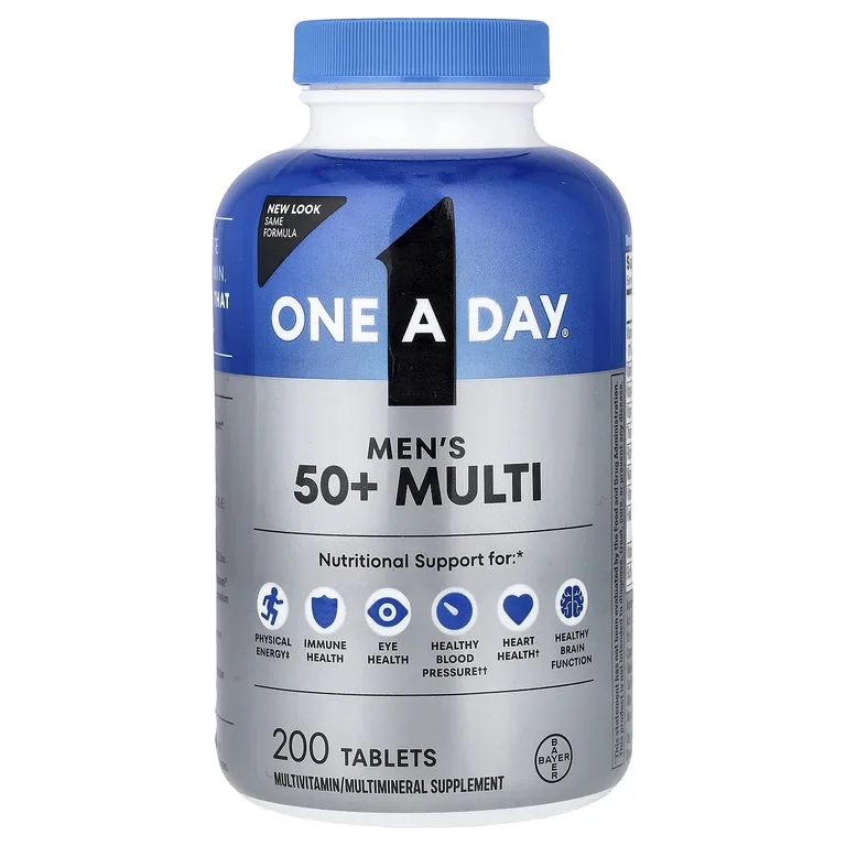 One-A-Day, Мультивитаминный комплекс для мужчин старше 50 лет, 200 таблеток
