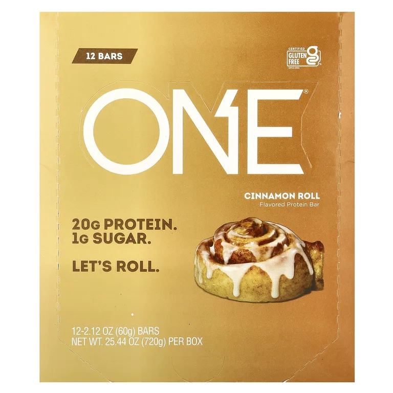 One Brands, Питательный батончик, со вкусом корицы, 12 шт., 60 г (2,12 унции) каждый