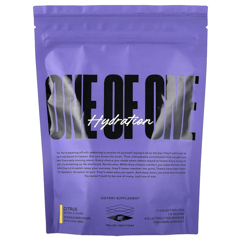 One Of One, Hydration, цитрусовая добавка, 30 пакетиков, 189 г (6,67 унции)