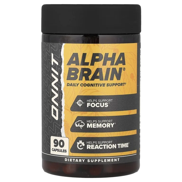 Onnit, Alpha BRAIN®, поддержка работы мозга, 90 капсул