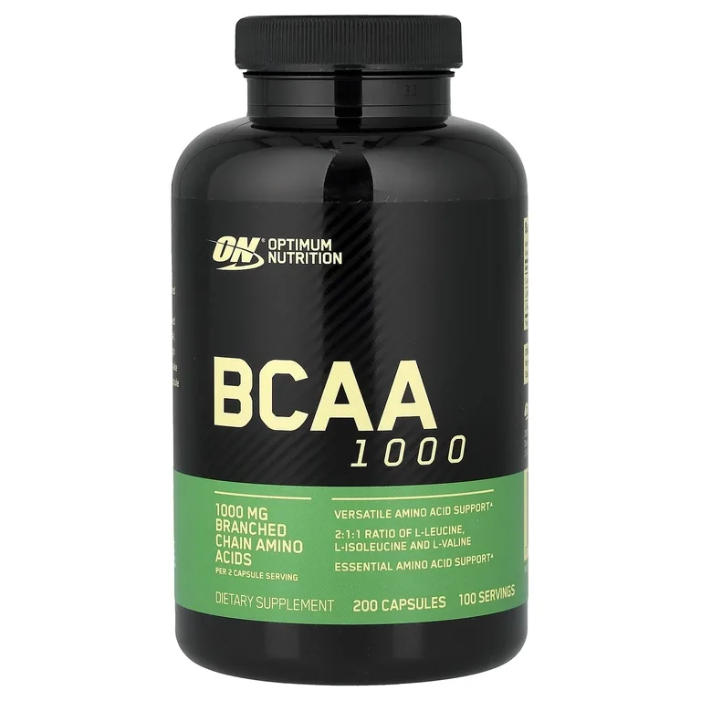 Optimum Nutrition, аминокислоты с разветвлённой цепью, 200 капсул (500 мг в 1 капсуле)