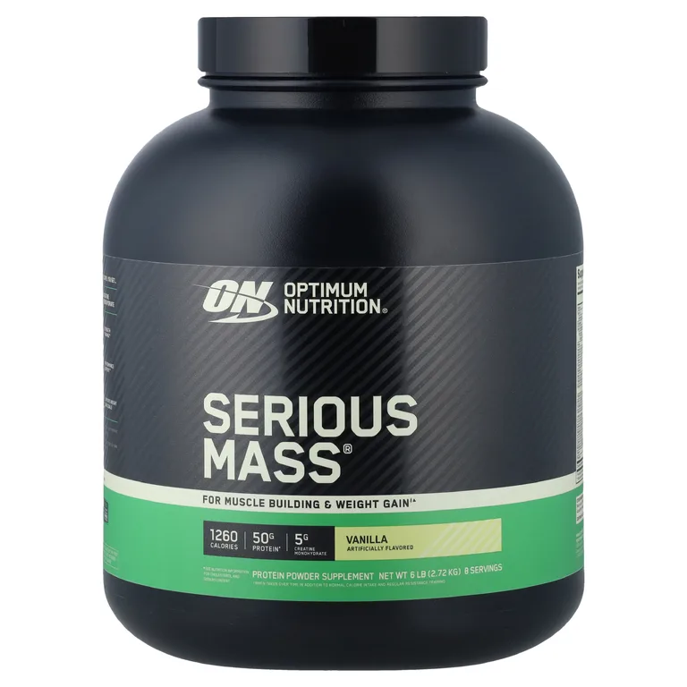 Optimum Nutrition, белково-углеводная добавка для увеличения мышечной массы, ваниль, 2,72 кг (6 фунтов)