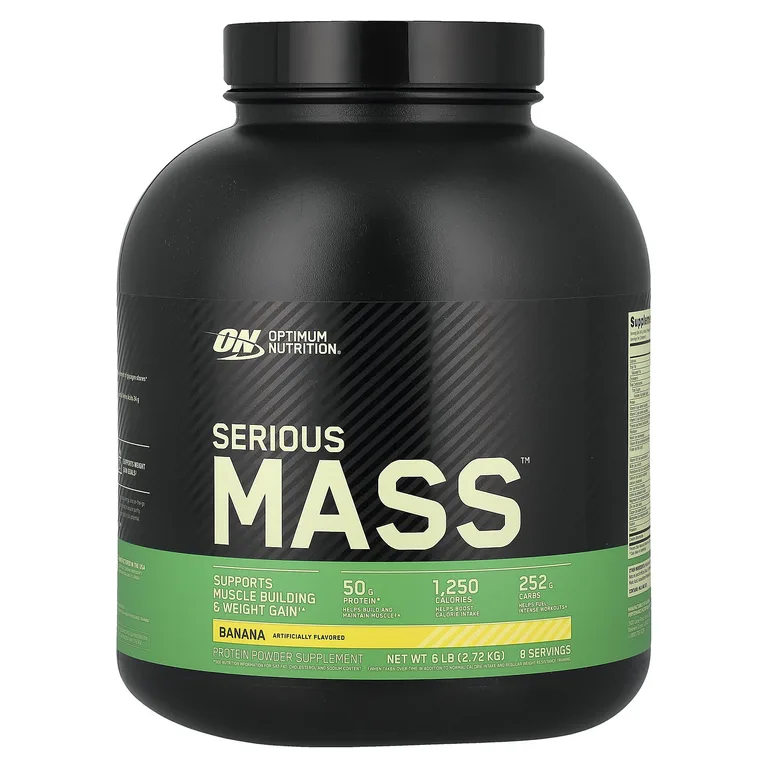 Optimum Nutrition, белково-углеводная добавка для увеличения мышечной массы, с банановым вкусом, 2,72 кг (6 фунтов)