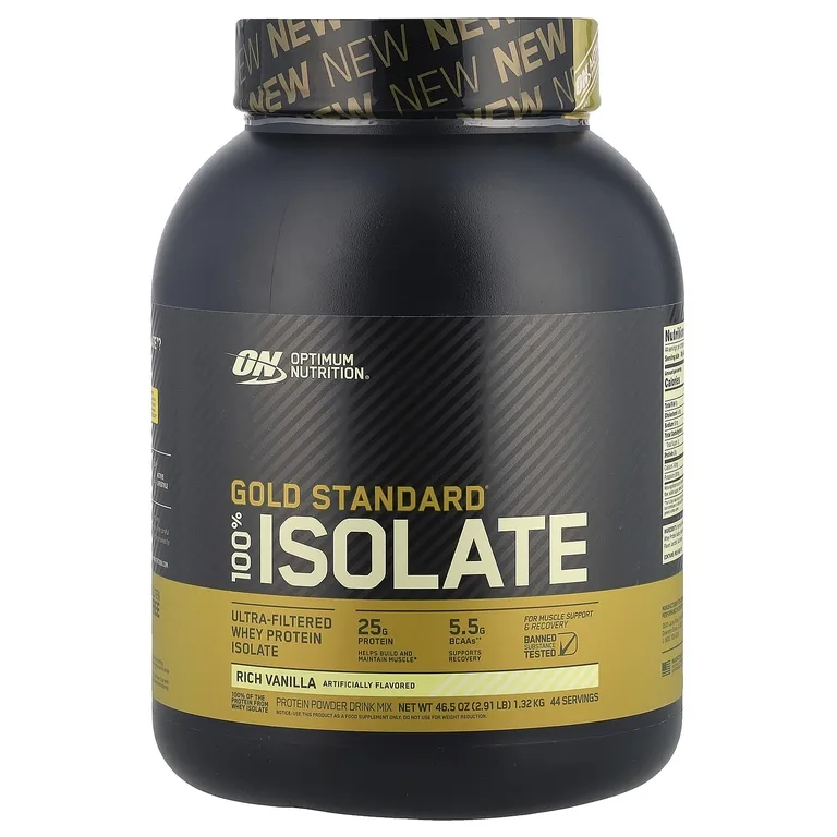 Optimum Nutrition, изолят сывороточного протеина, со вкусом ванили, 1,32 кг (2,91 фунта)