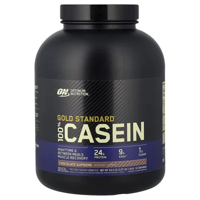 Optimum Nutrition, казеин, со вкусом шоколада, 1,8 кг (3,97 фунта)