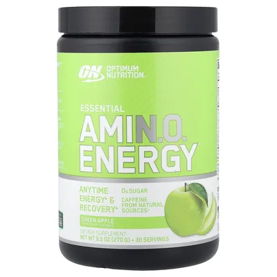 Optimum Nutrition, Незаменимые аминокислоты, зеленое яблоко, 270 г (9,5 унции)