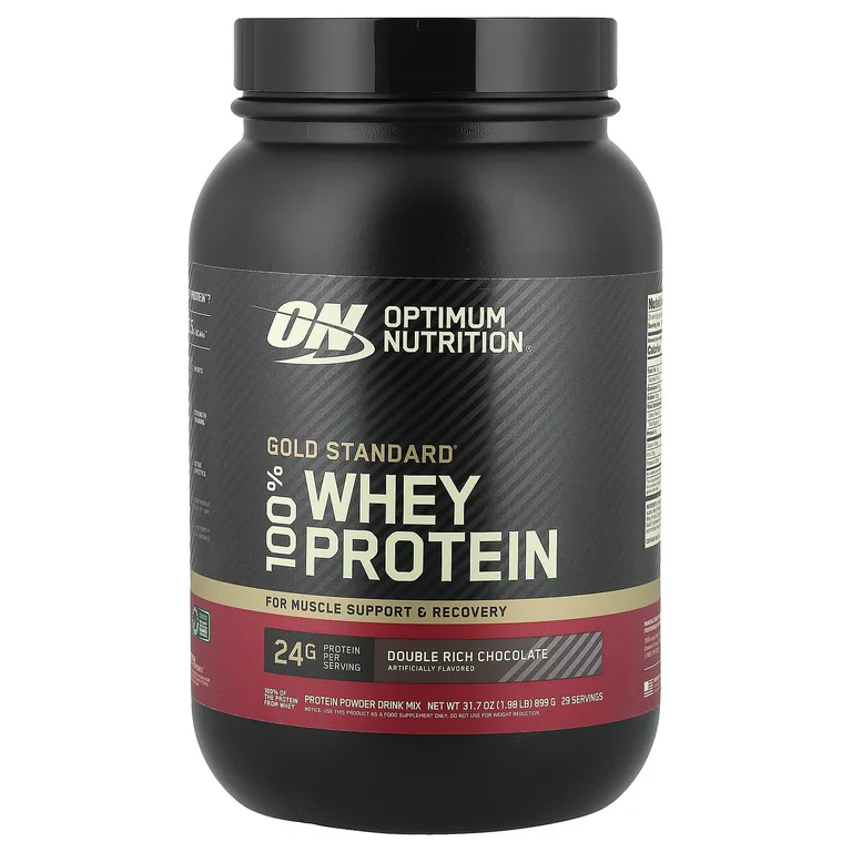 Optimum Nutrition, сывороточный протеин, со вкусом двойного шоколада, 899 кг (1,98 фунта)