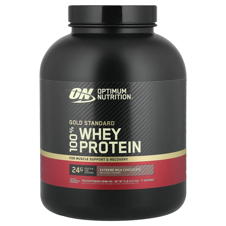 Optimum Nutrition, сывороточный протеин, со вкусом молочного шоколада, 2,27 кг (5 фунтов)