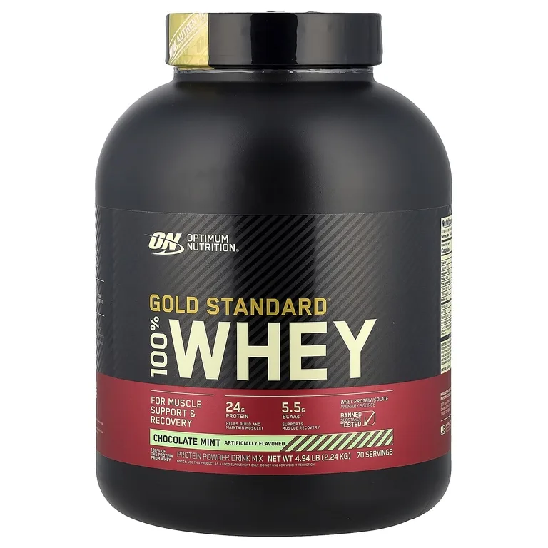 Optimum Nutrition, сывороточный протеин, со вкусом шоколад и мята, 2,24 кг (4,94 фунта)