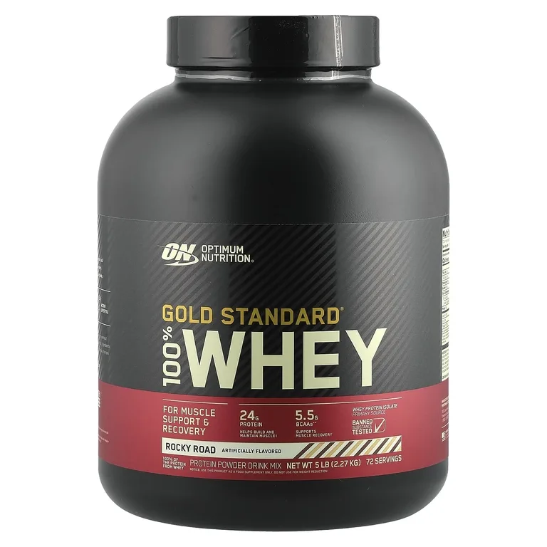 Optimum Nutrition, сывороточный протеин, со вкусом шоколадного мороженого, 2,27 кг (5 фунтов)