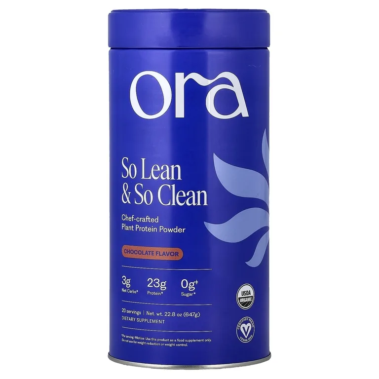 Ora, So Lean & So Clean, растительный протеиновый порошок, разработанный шеф-поваром, шоколад, 22,8 унции (647 г)