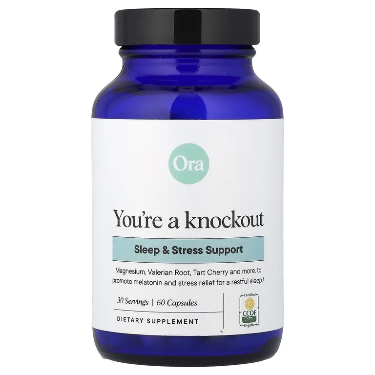 Ora, You're a Knockout, добавка для улучшения качества сна и стресса, 60 капсул