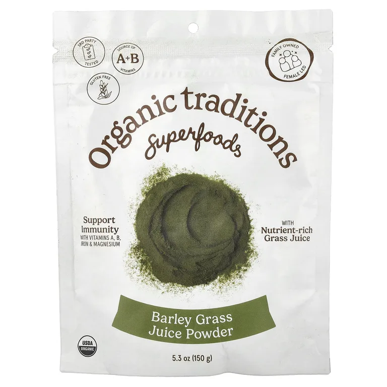 Organic Traditions, порошок из сока ростков ячменя, 150 г (5,3 унции)