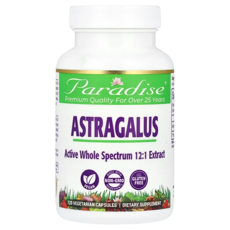 Paradise Herbs, Астрагал, 120 вегетарианских капсул (250 мг на капсулу)