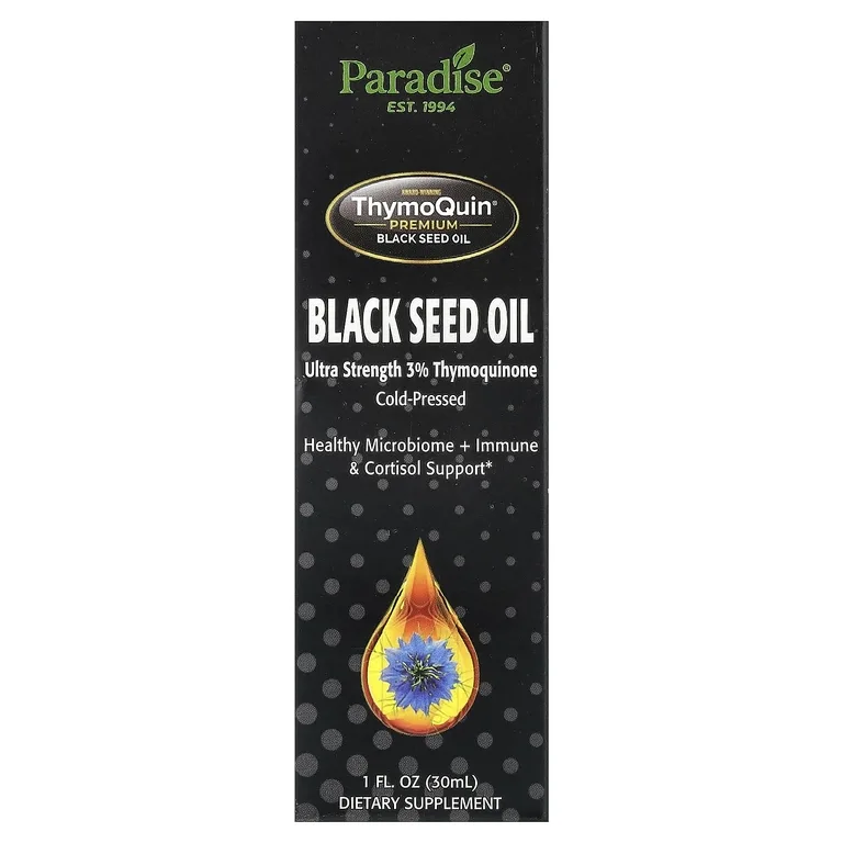 Paradise Herbs, Масло семян чёрного тёма ThymoQuin® премиального качества, 30 мл