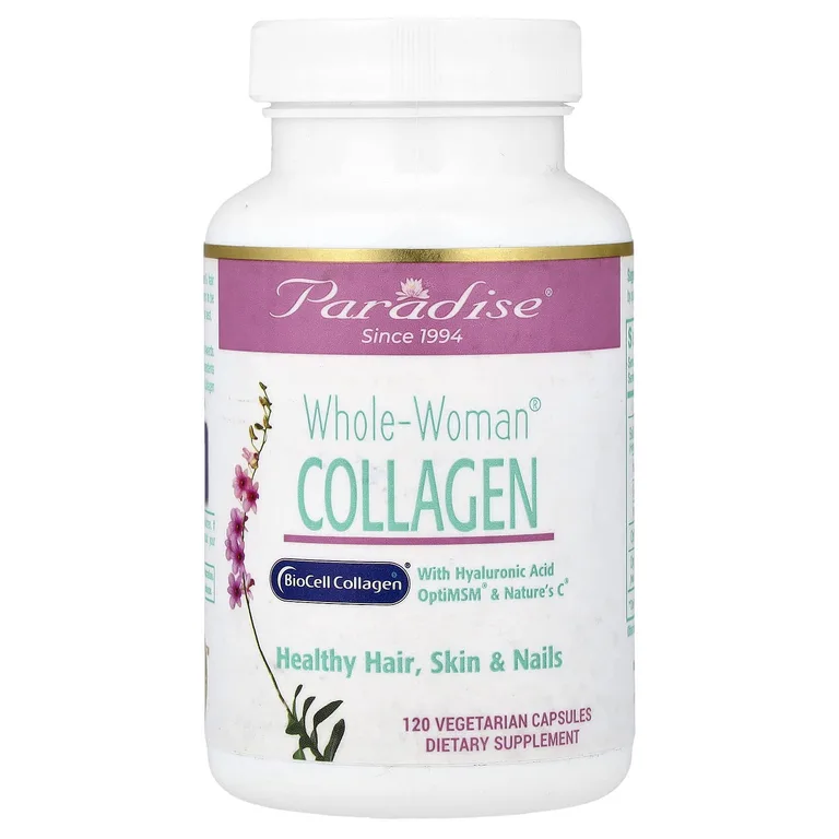 Paradise Herbs, Whole-Woman®, коллаген, 120 вегетарианских капсул