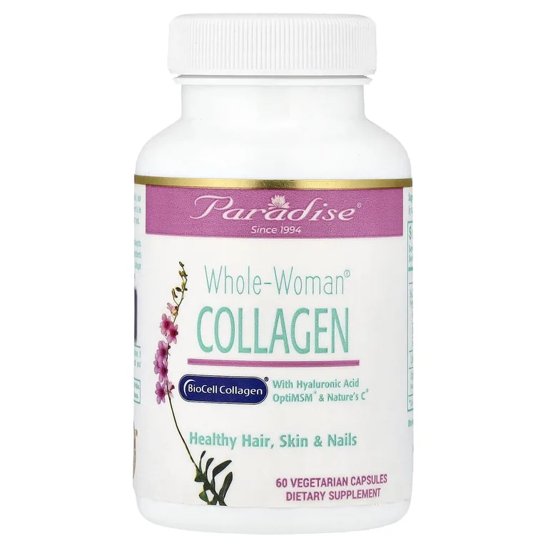 Paradise Herbs, Whole-Woman®, коллаген, 60 вегетарианских капсул