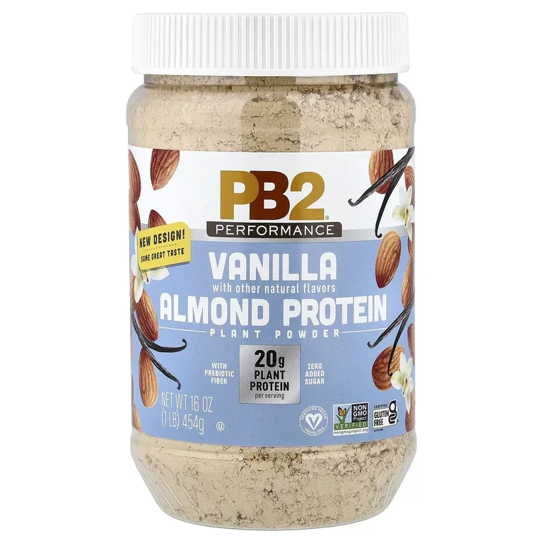PB2 Foods, Performance, протеин из миндаля, ваниль, 454 г (16 унций)