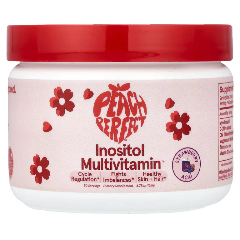 Peach Perfect, Inositol Multivitamin™, со вкусом клубники и асаи, 136 г (4,75 унции)