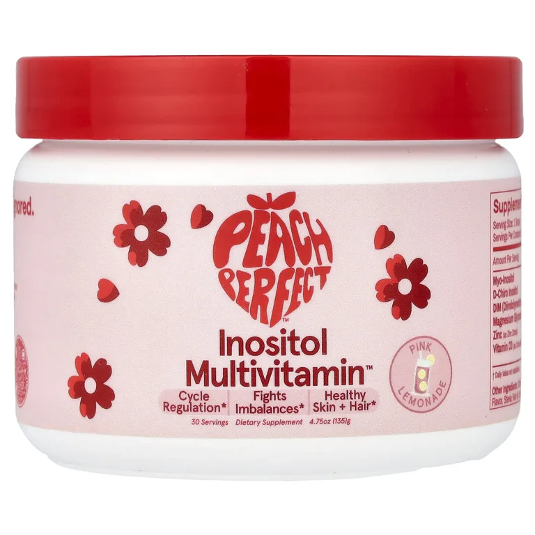 Peach Perfect, Inositol Multivitamin™, со вкусом розового лимонада, 135 г (4,75 унции)
