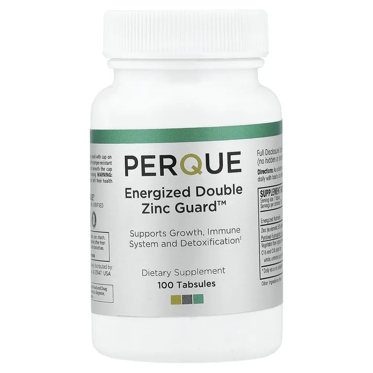 PERQUE, Energized Double Zinc Guard™, 100 таблеток