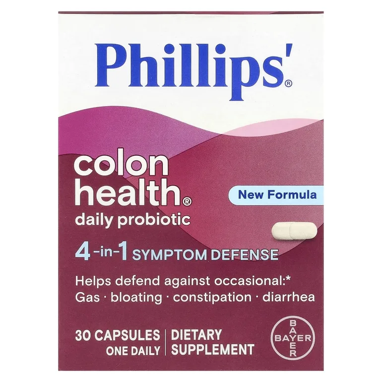 Phillip's, пробиотик для толстого кишечника для ежедневного приема, 30 капсул