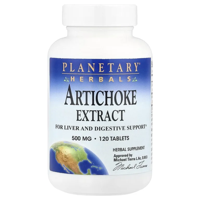 Planetary Herbals, экстракт артишока, 120 таблеток
