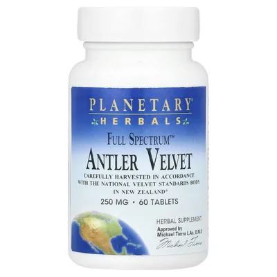 Planetary Herbals, комплекс из пантов оленя, 60 таблеток (250 мг в 1 таблетке)