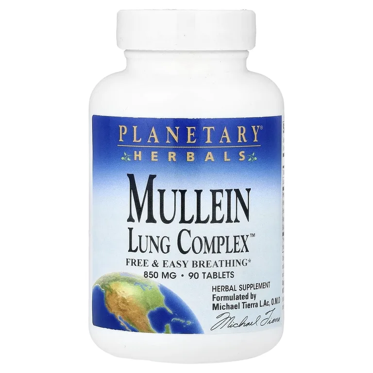 Planetary Herbals, Mullein, Lung Complex™, 90 таблеток