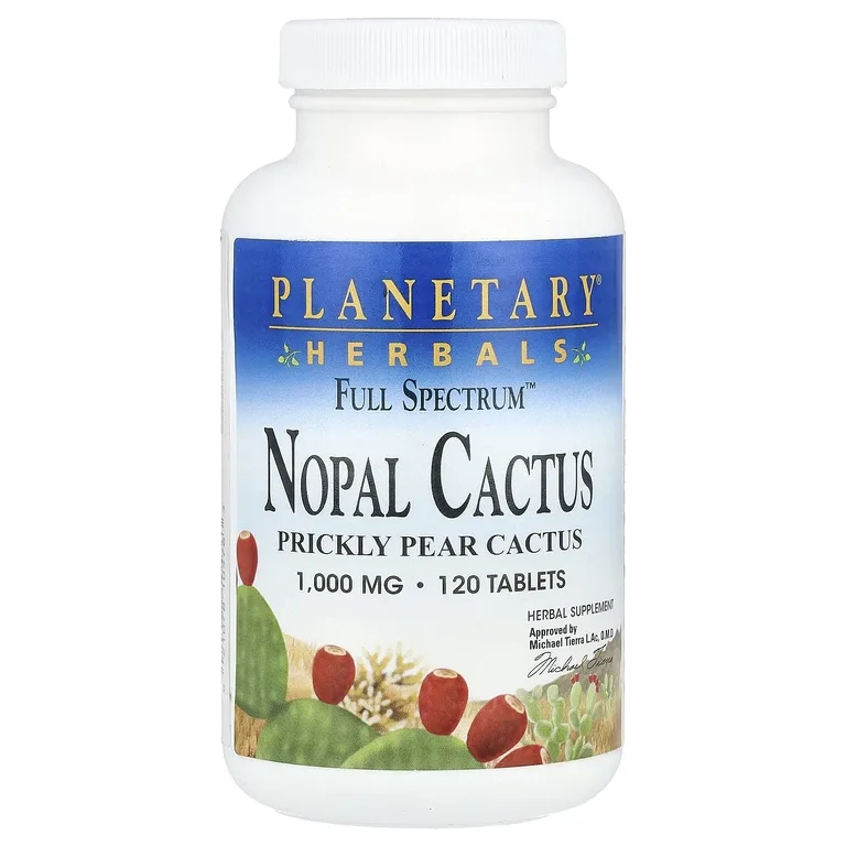 Planetary Herbals, опунция, 1000 мг, 120 таблеток