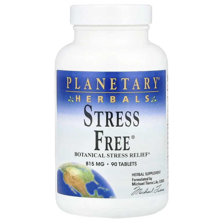 Planetary Herbals, растительное средство для снятия стресса, 90 таблеток
