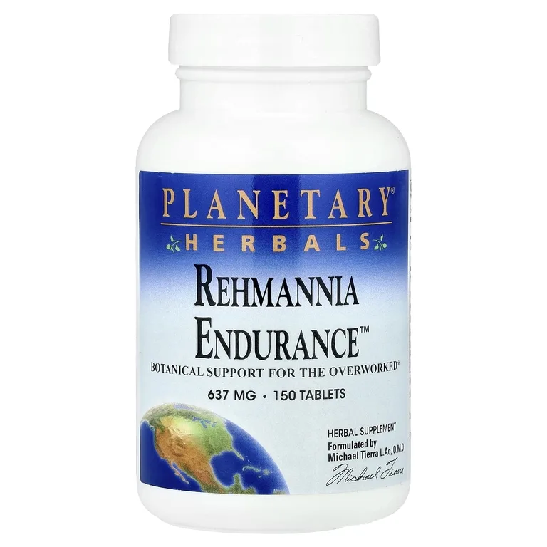 Planetary Herbals, тонизирующая добавка с реманией (rehmannia), 150 таблеток