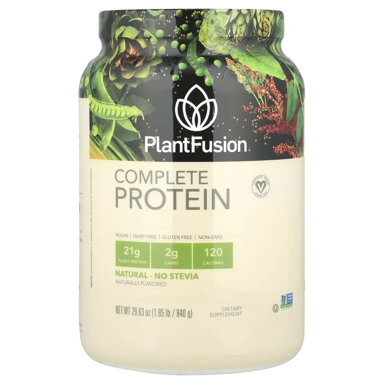 PlantFusion, растительный протеин, натуральный вкус, 840 г