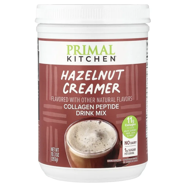 Primal Kitchen, смесь для приготовления напитка с пептидами коллагена, со вкусом фундука, 293 г (10,3 унции)