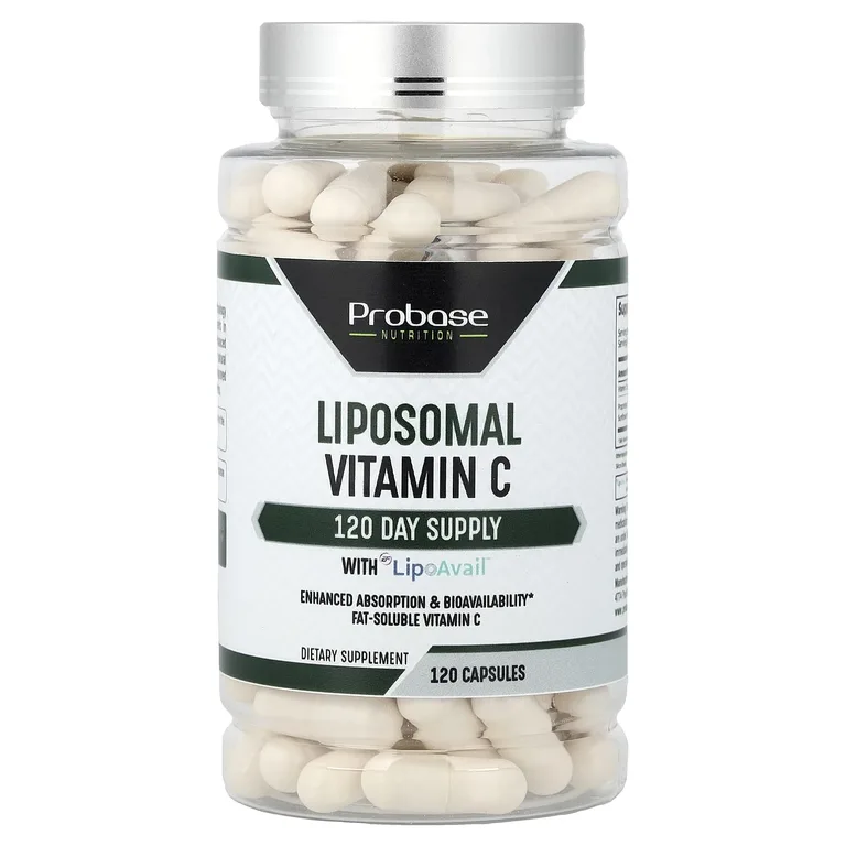 Probase Nutrition, липосомальный витамин C, 120 капсул