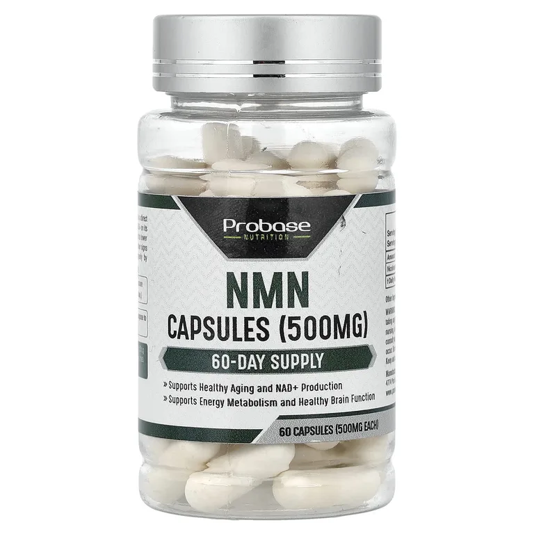 Probase Nutrition, NMN, 500 мг, 60 капсул