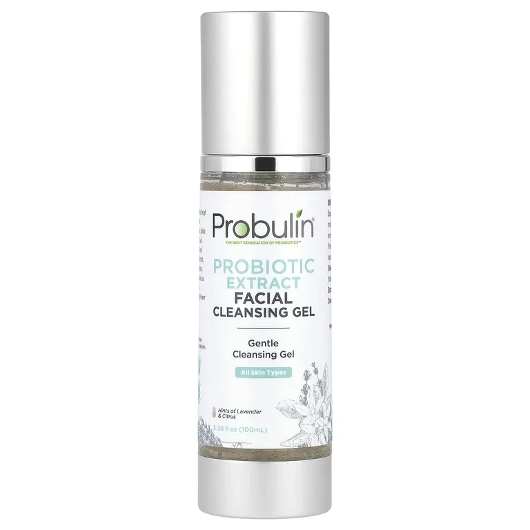 Probulin, Очищающий гель для лица с экстрактом пробиотика, лаванды и цитрусовых, 100 мл (3,38 жидк. унц.)