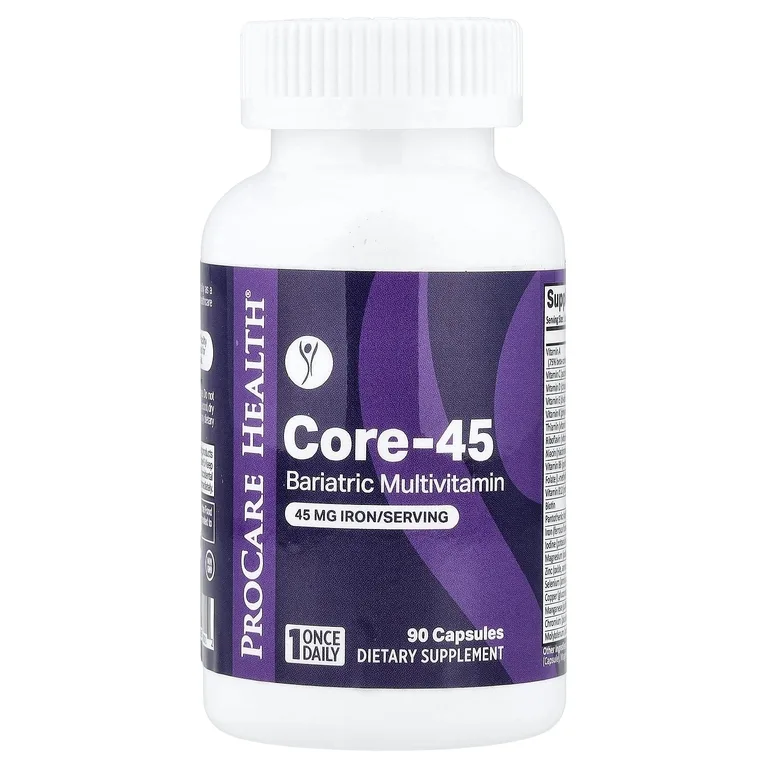 ProCare Health, Core-45, бариатрические мультивитамины, 90 капсул