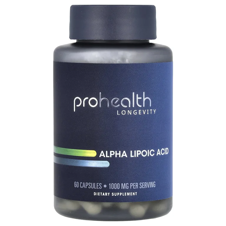 ProHealth Longevity, Альфа-липоевая кислота, 60 капсул (500 мг на капсулу)