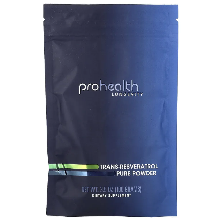 ProHealth Longevity, чистый транс-ресвератрол в порошке, 100 г (3,5 унции)