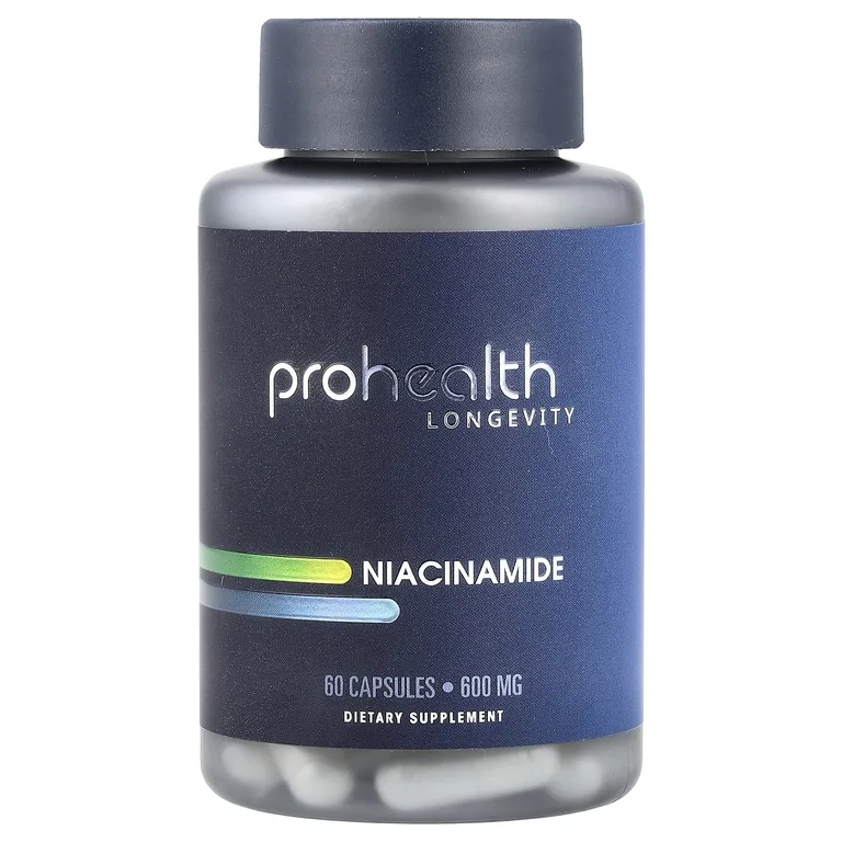 ProHealth Longevity, никотинамид, 600 мг, 60 капсул